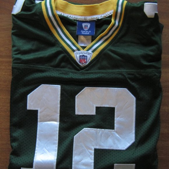 Green Bay Packers AARON RODGERS #12 NFL Football Sz 50/Lg Onfield Reebok Jersey - Picture 14 of 14